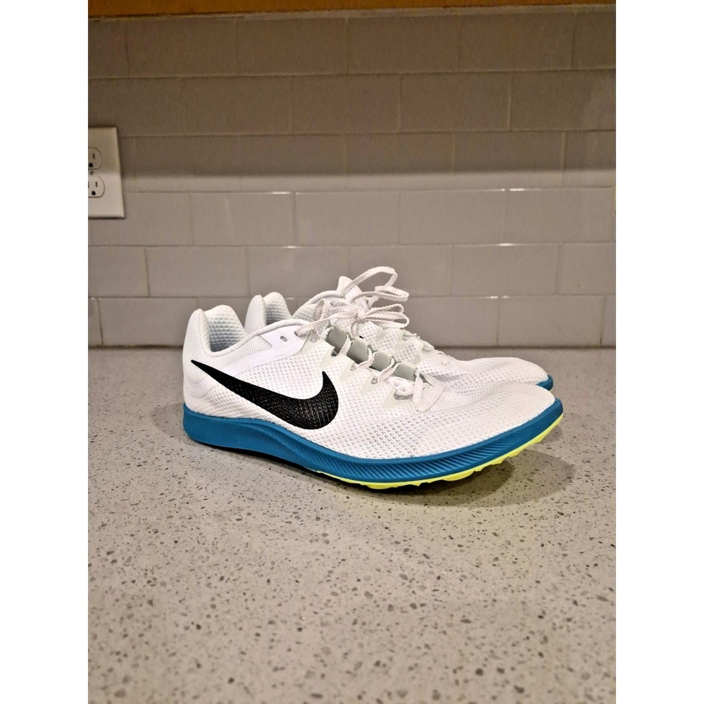 NEW Nike Men's 11 Zoom Rival Distance Track Spikes White Spruce FZ9653-102